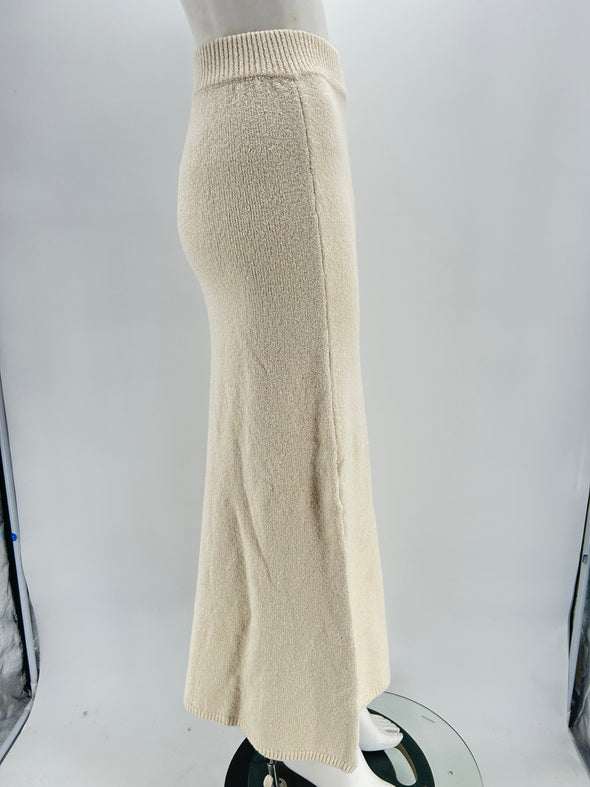 Jupe longue beige