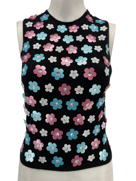 Top à fleurs