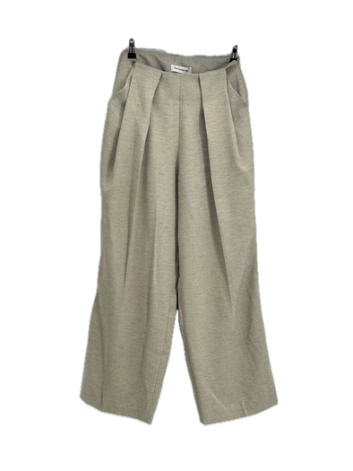 Pantalon large beige