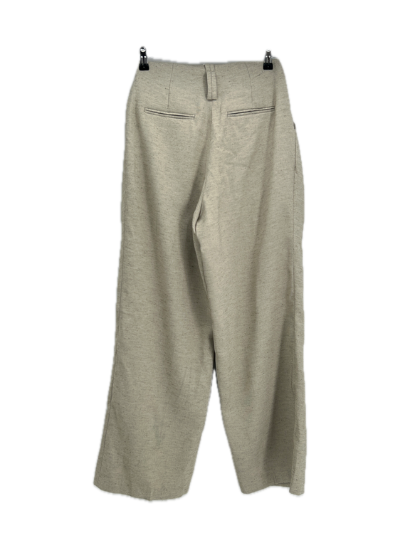 Pantalon large beige