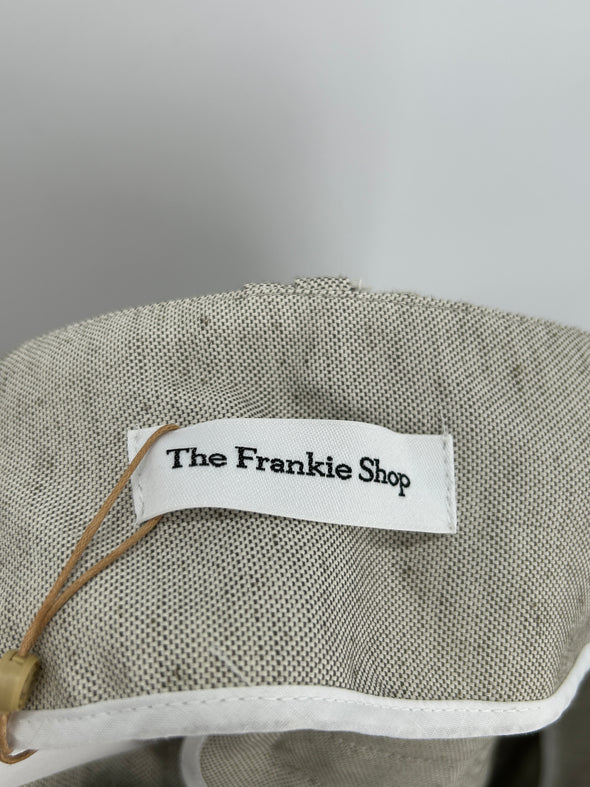 Pantalon large beige