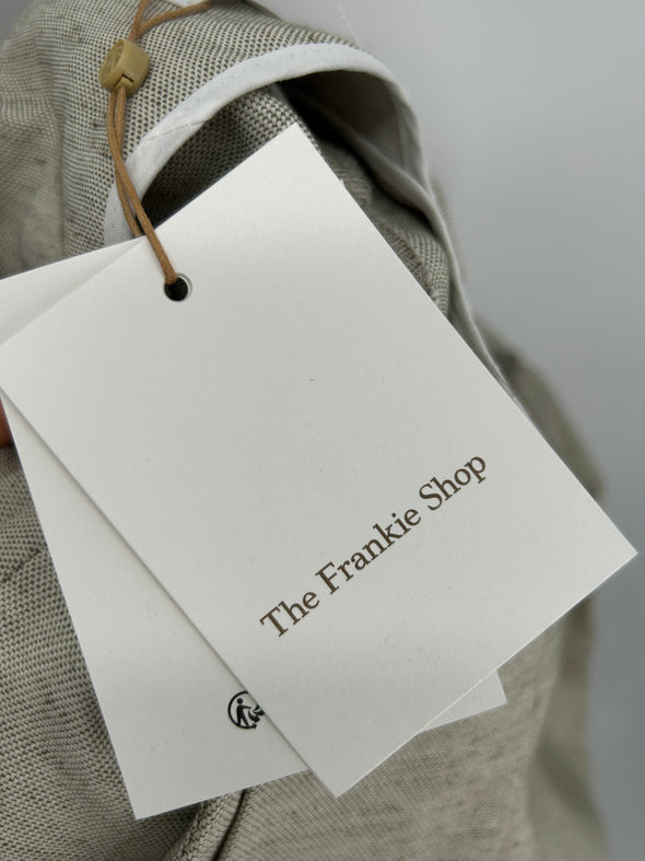 Pantalon large beige