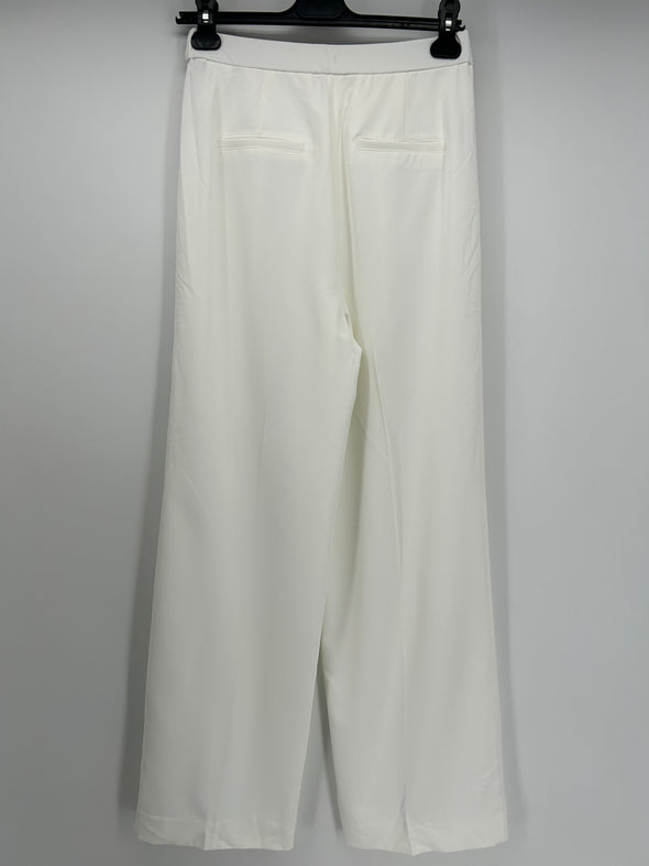 Pantalon en satin blanc