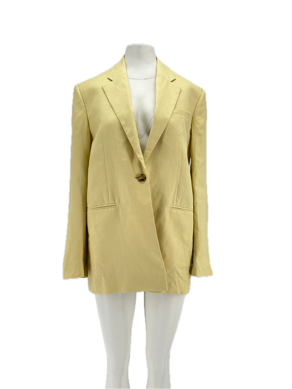 Blazer en lin  jaune