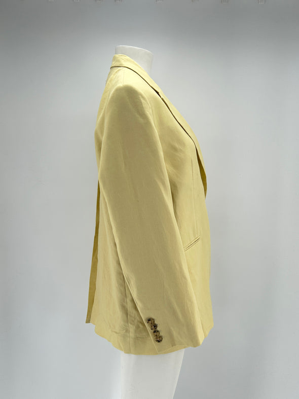 Blazer en lin  jaune
