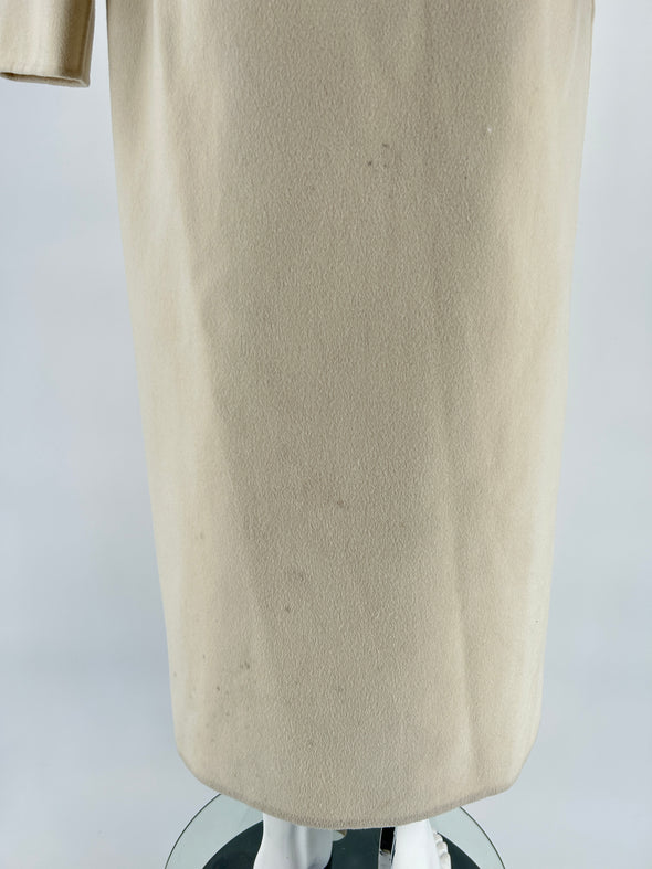 Manteau blanc cassé