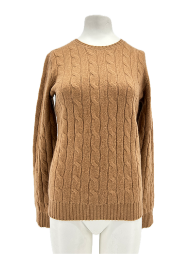 Pull en cachemire camel
