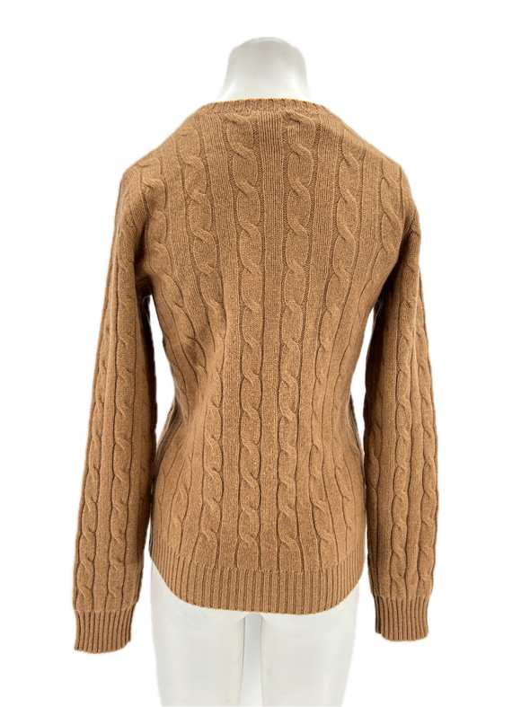 Pull en cachemire camel