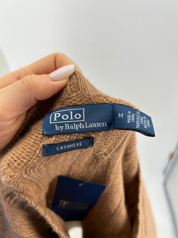 Pull en cachemire camel