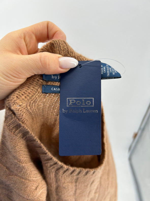 Pull en cachemire camel