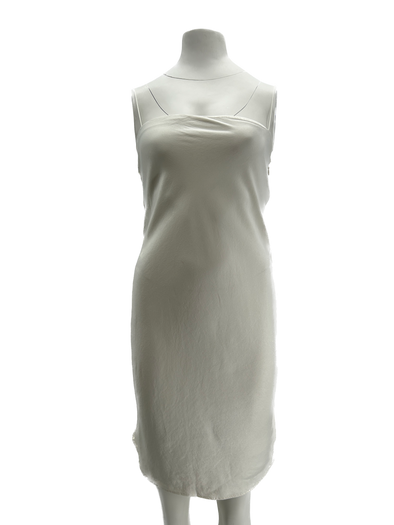 Robe blanche satinée "The Rachel"