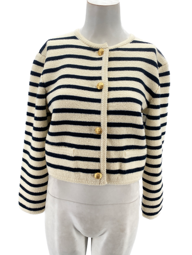 Cardigan blanc en laine