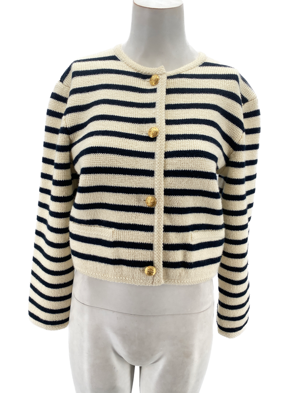 Cardigan blanc en laine