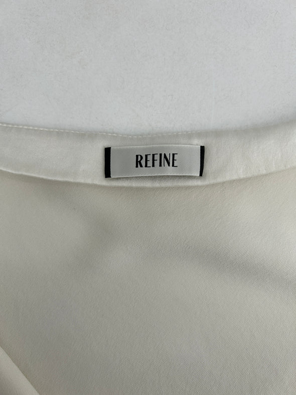 Robe blanche satinée "The Rachel"