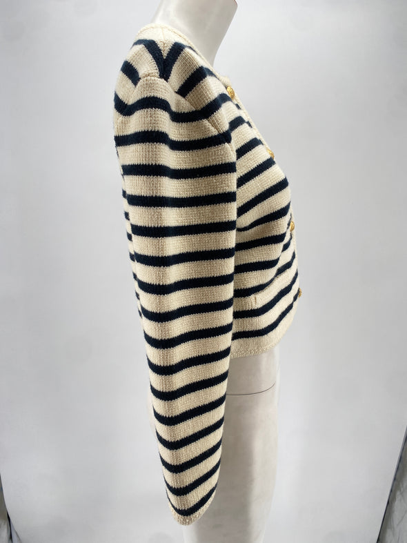 Cardigan blanc en laine