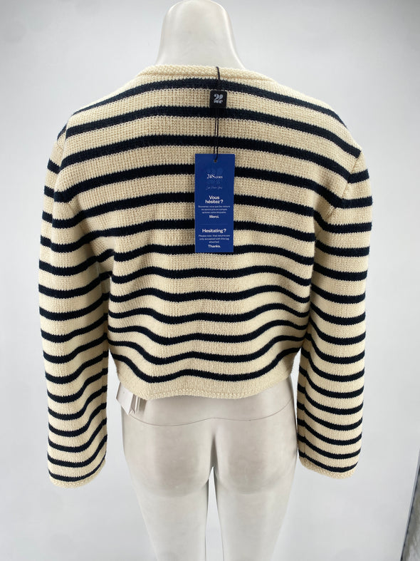 Cardigan blanc en laine