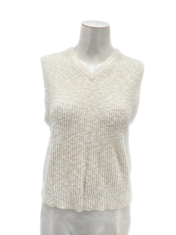 Top sans manche en crochet