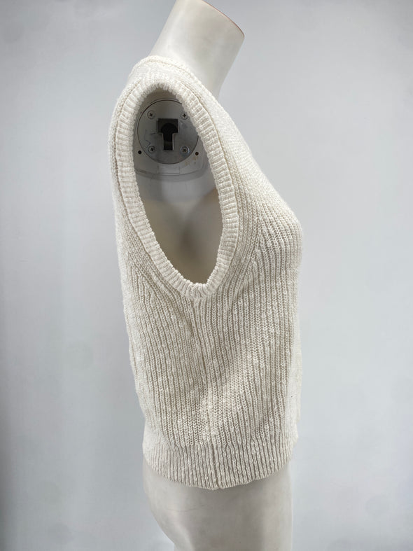 Top sans manche en crochet