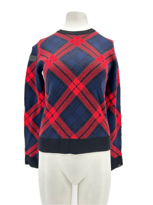 Pull en laine bicolore