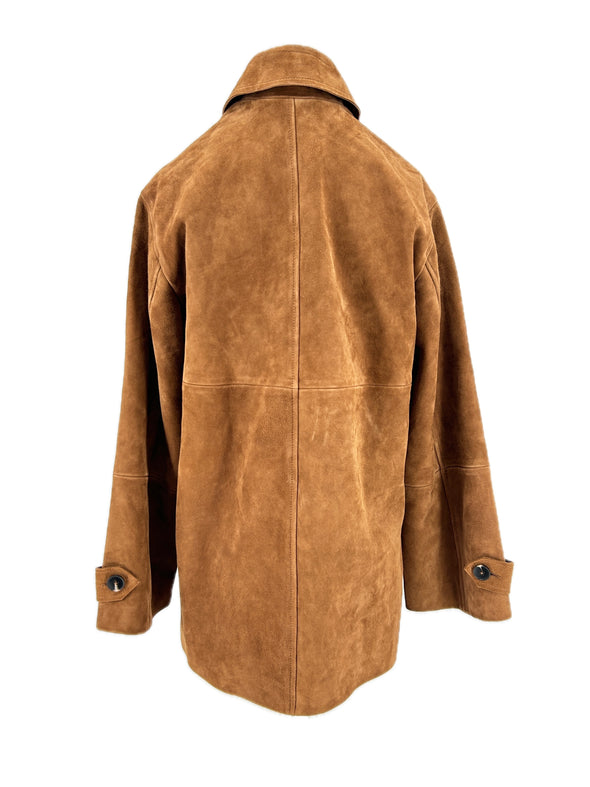 Veste en cuir suédé