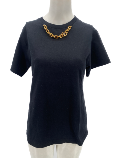 T-shirt noir en coton