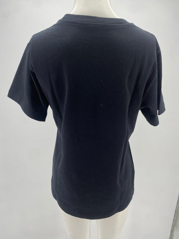 T-shirt noir en coton