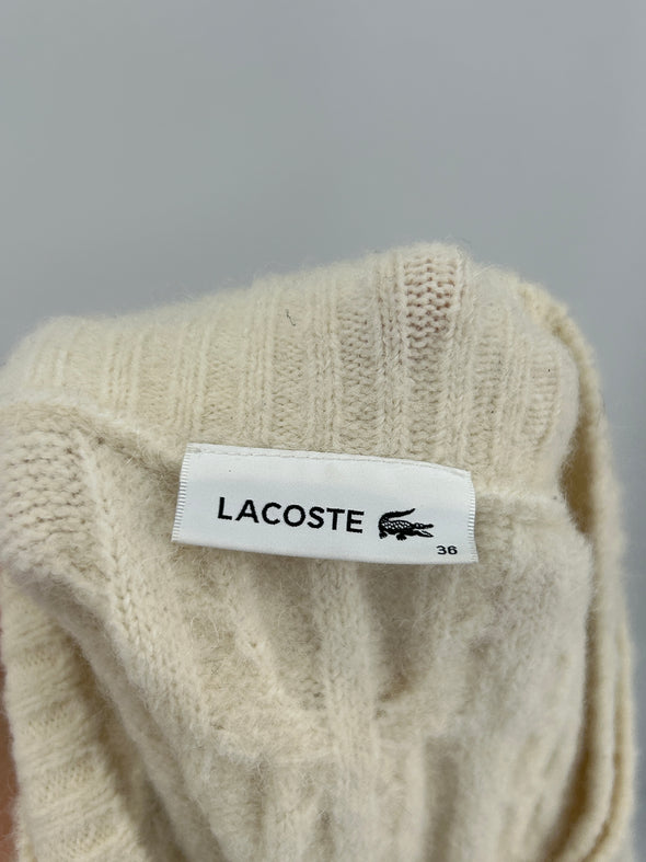 Pull écru en laine mélangée