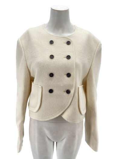Veste blanche en laine