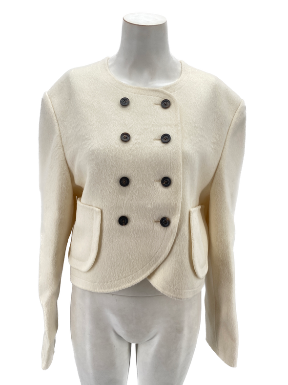 Veste blanche en laine