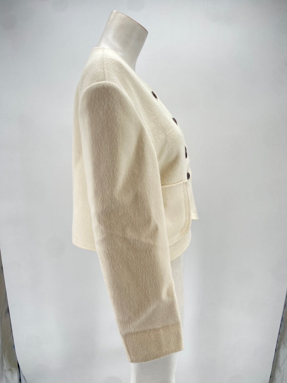 Veste blanche en laine