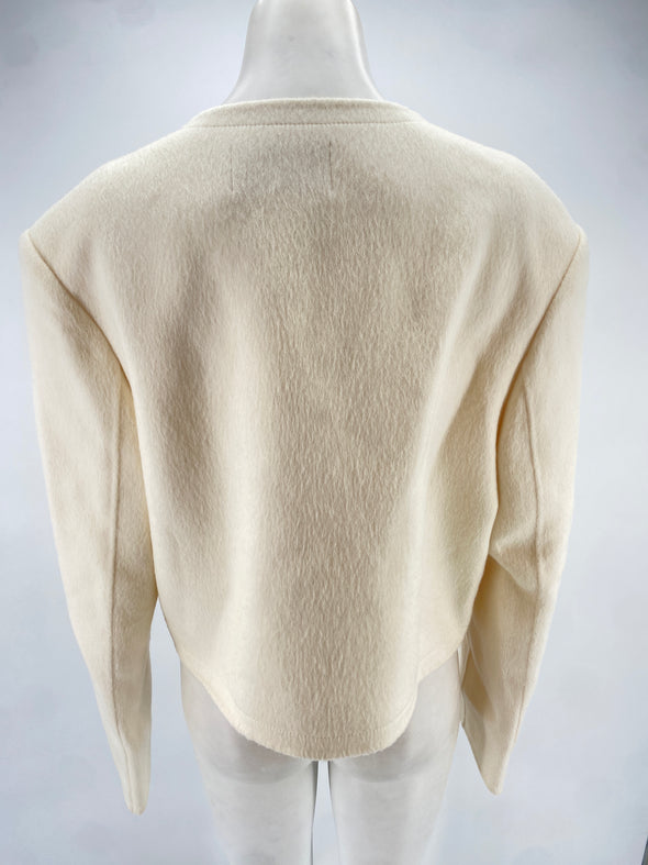 Veste blanche en laine