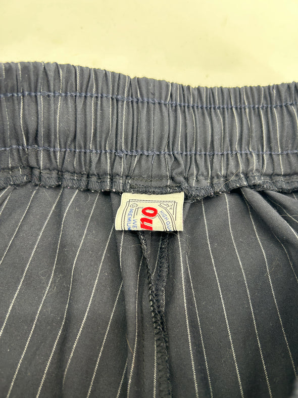 Pantalon large à rayures blanches