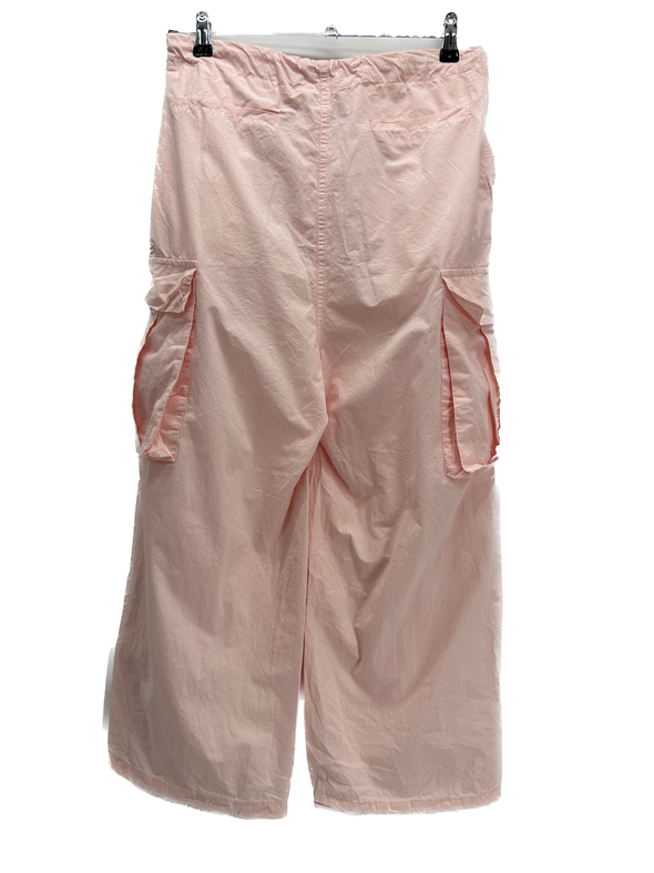 Pantalon parachute rose