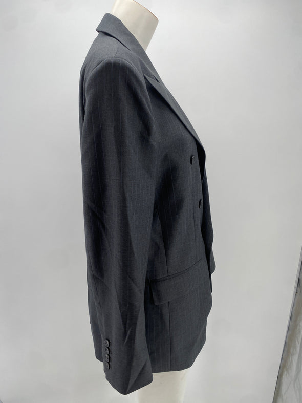 Veste grise asymétrique