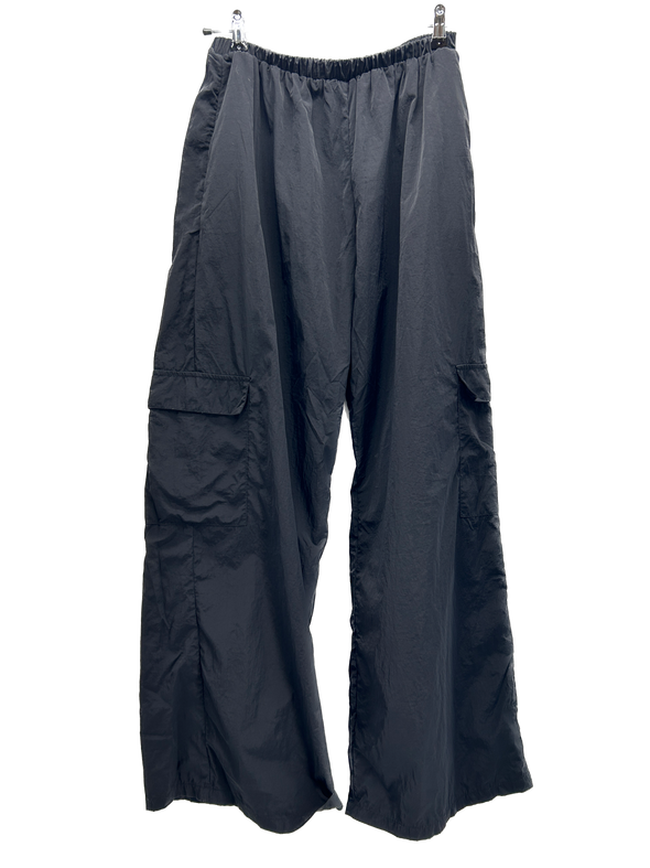 Pantalon parachute noir