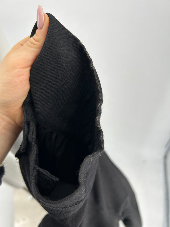 Blouse en laine noire