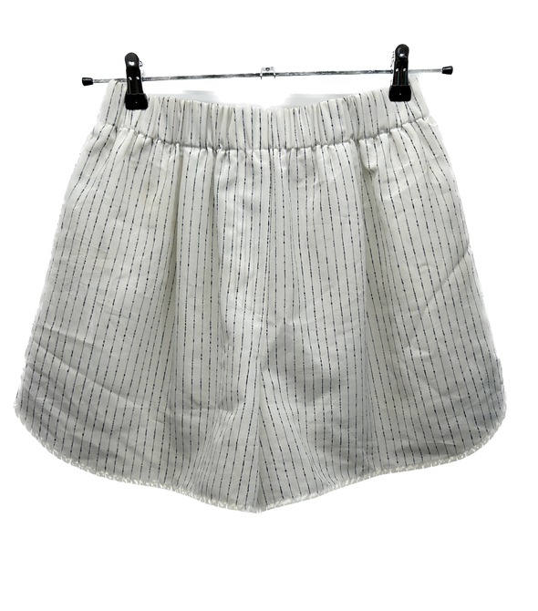 Short blanc rayé