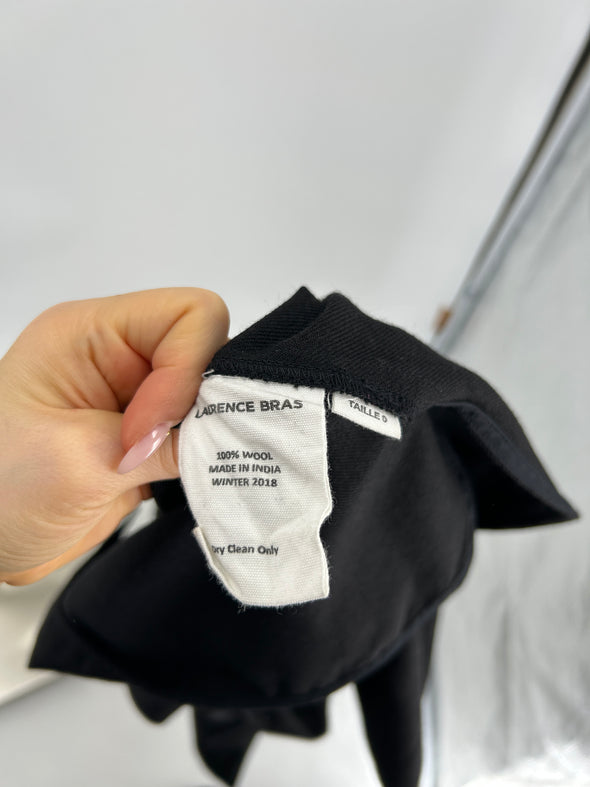 Blouse en laine noire