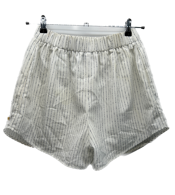 Short blanc rayé