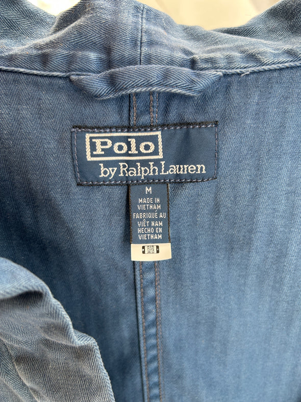 Chemise en denim bleue