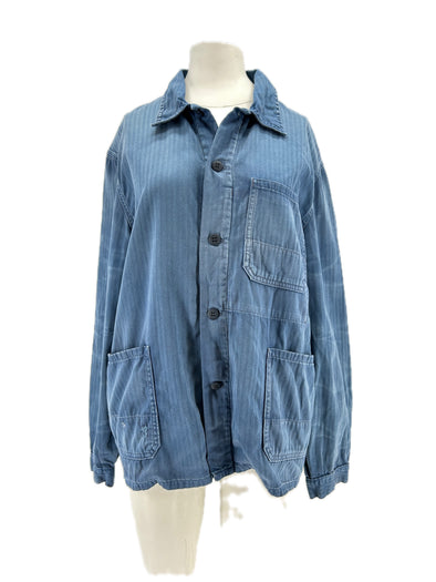 Chemise en denim bleue