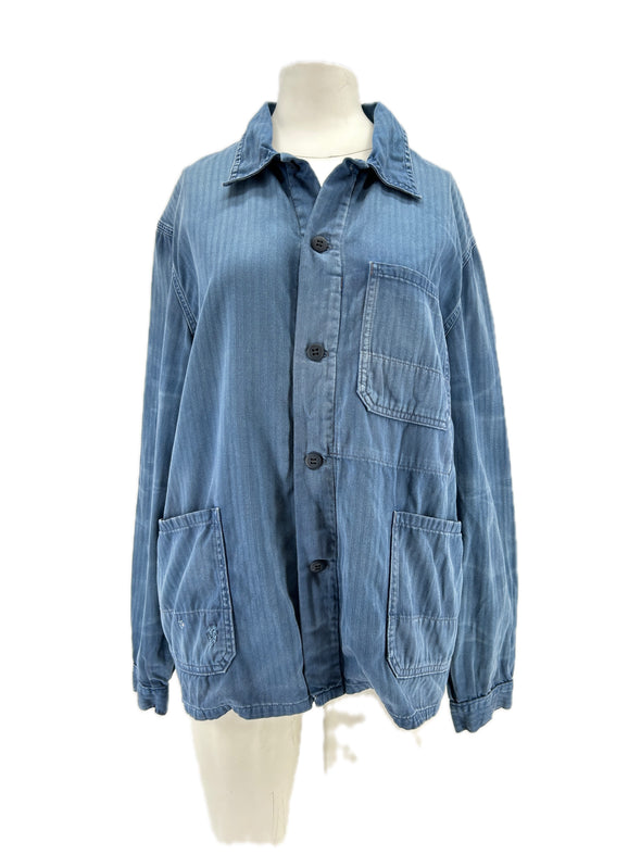 Chemise en denim bleue