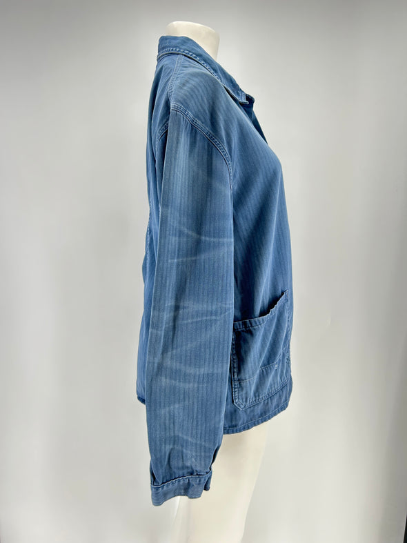 Chemise en denim bleue