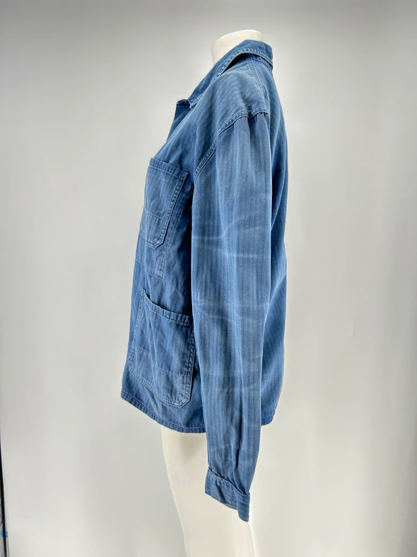 Chemise en denim bleue