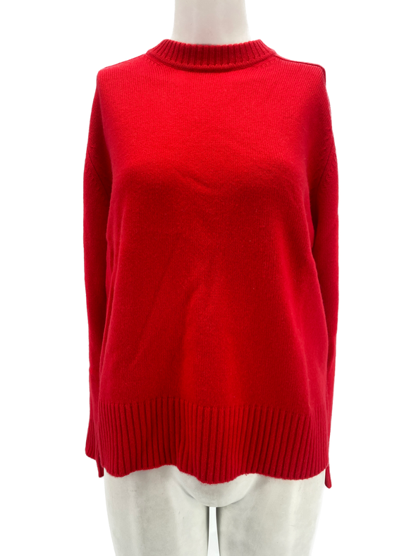 Pull en cachemire rouge