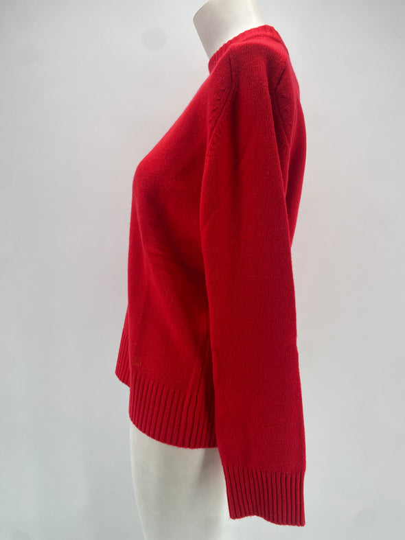 Pull en cachemire rouge