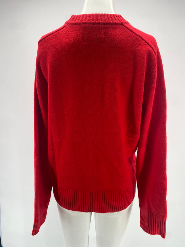 Pull en cachemire rouge