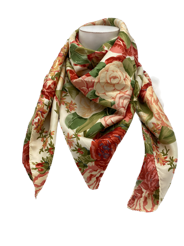 Foulard imprimé fleuris