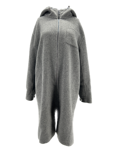 Manteau en laine gris
