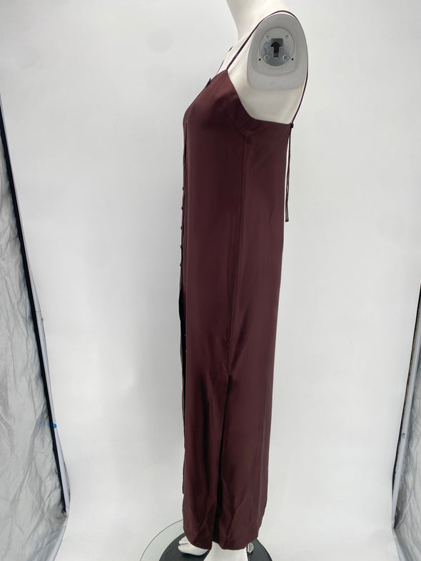 Robe longue marron